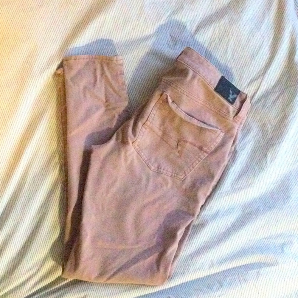 American eagle size 8 rust pink 360° super stretch